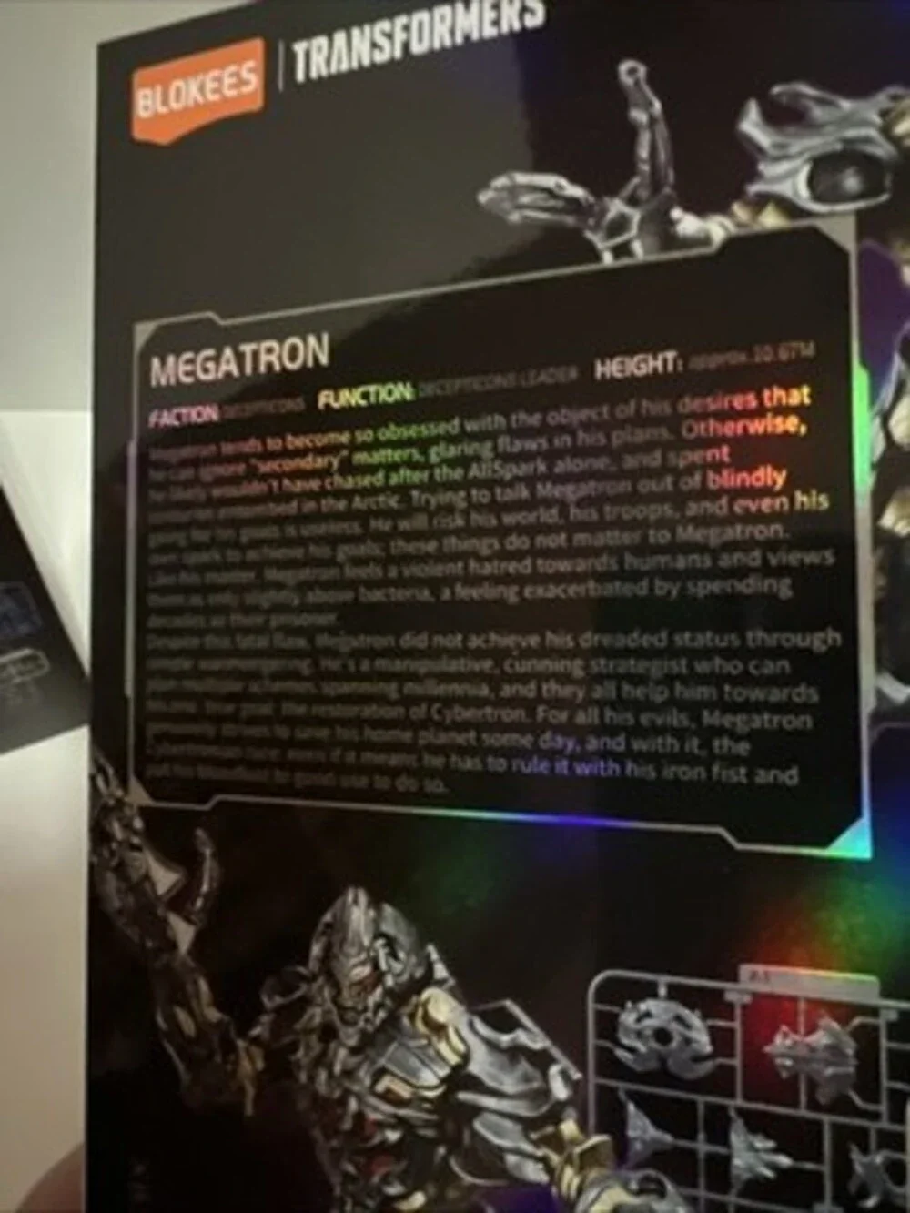 BLOKEES TRANSFORMERS Model Kits MEGATRON, Mirage, Optimus Primal Robot 3 Figures